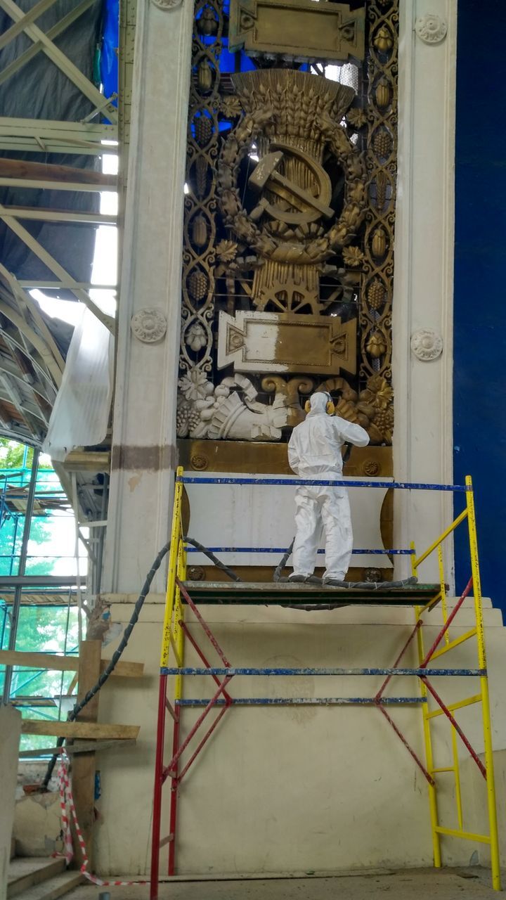 мягкий бластинг в Москве очистка объектов без пыли в центре Москвы